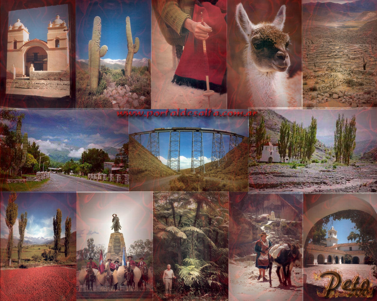 Collage de lugares de Salta.