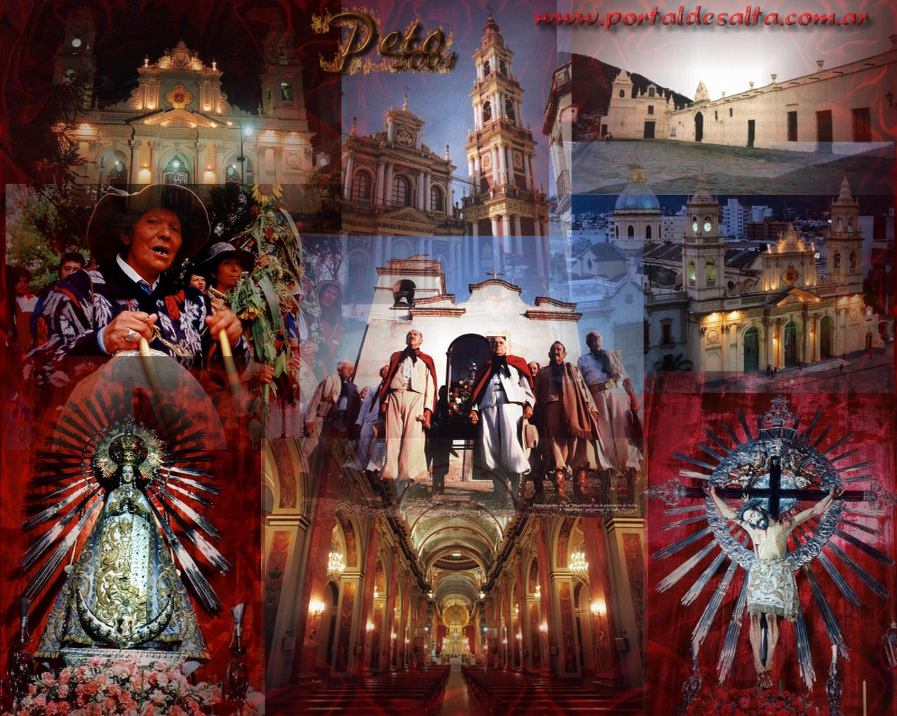 Collage religioso de Salta.
