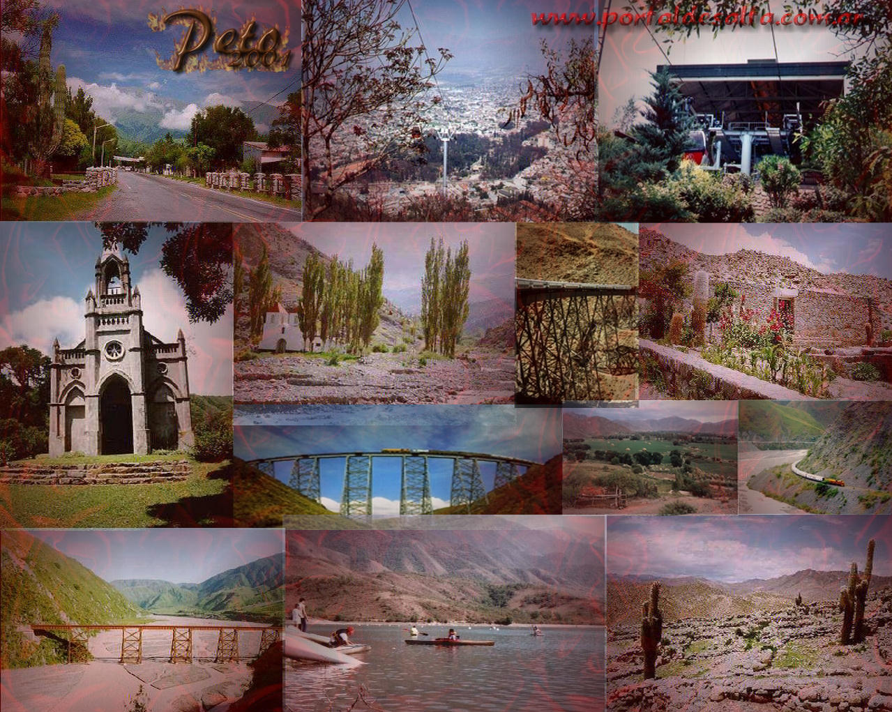Collage turístico de Salta.