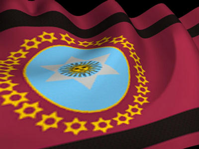 Unsplashed imagen de la bandera ondeante de la provincia de Salta